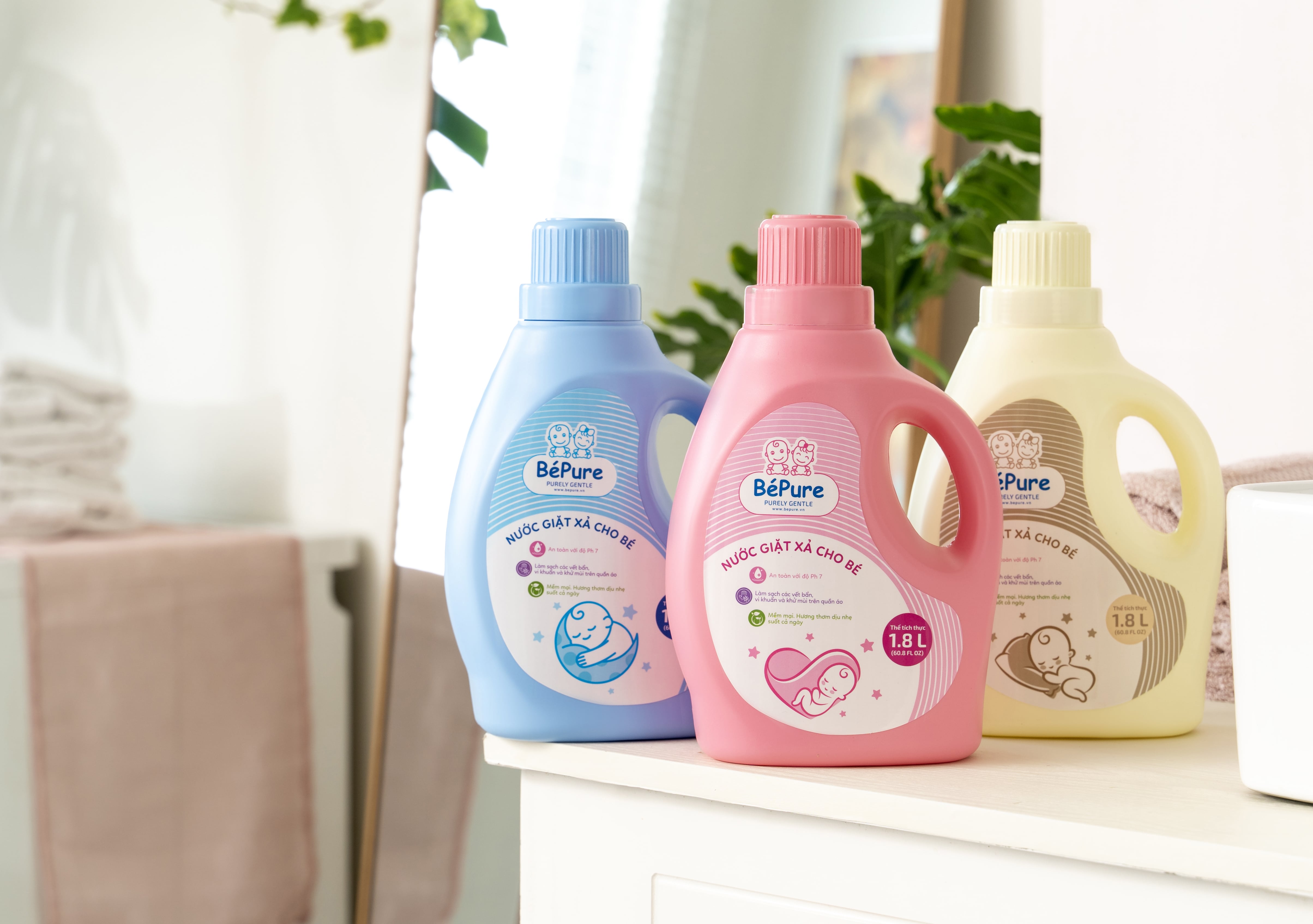 Nuoc Giat Xa Bepure Voi 3 Mui Huong Mang Den Su Lua Chon Da Dang Cho Cac Mom Min